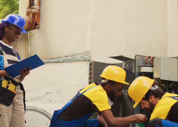 AC repair technician fixing split unit in apartment Deira Dubai